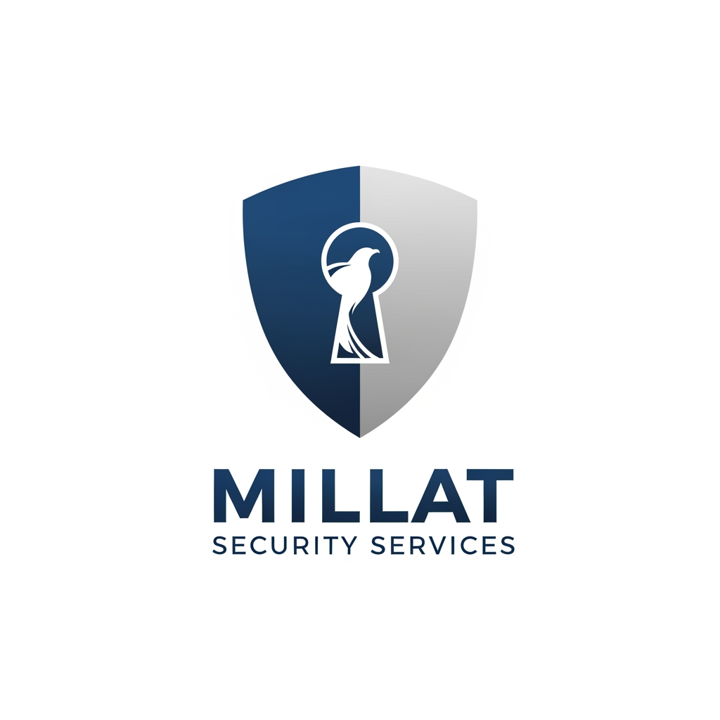 AI Design for CREAT A LOGO OF MILLAT SECURITY SERVICES FOR MYH COMPANY