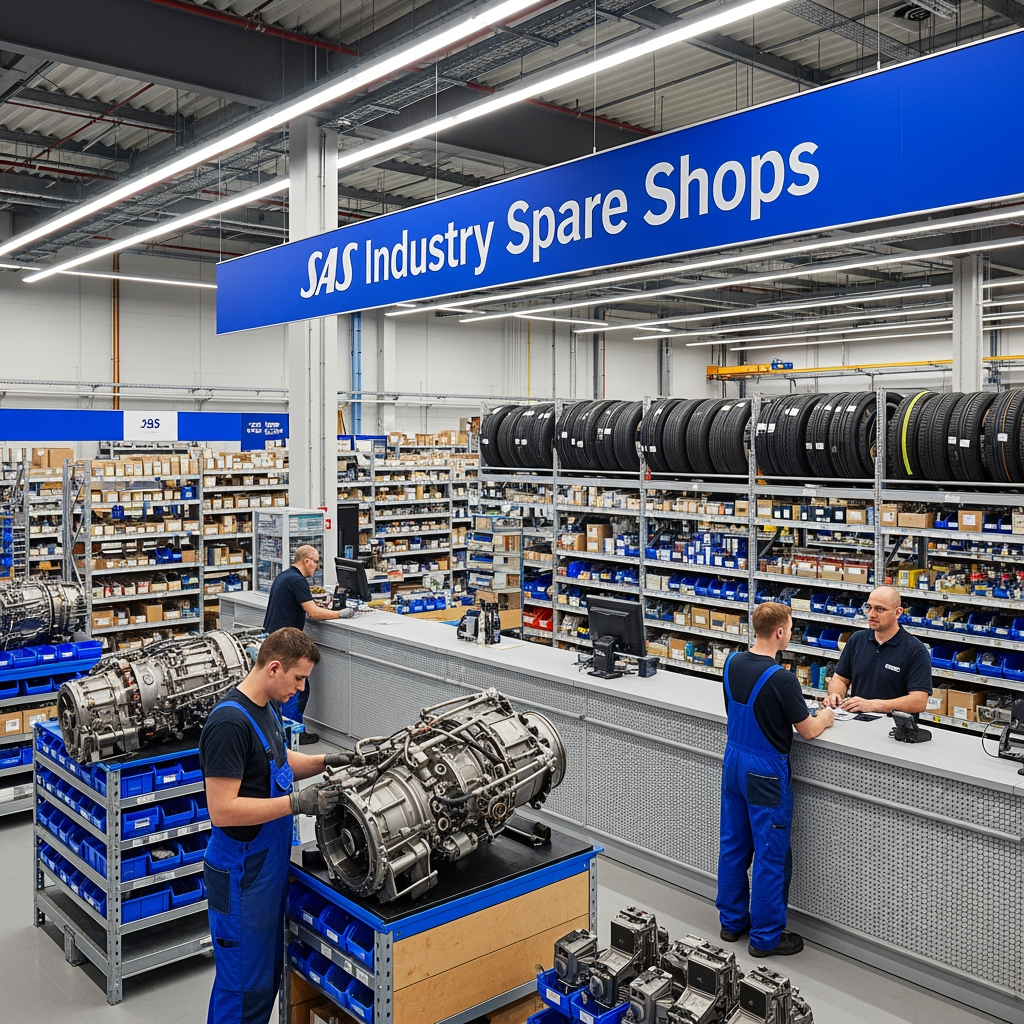 AI Design for I NEED SAS INDUSTRY SPARE SHOPS