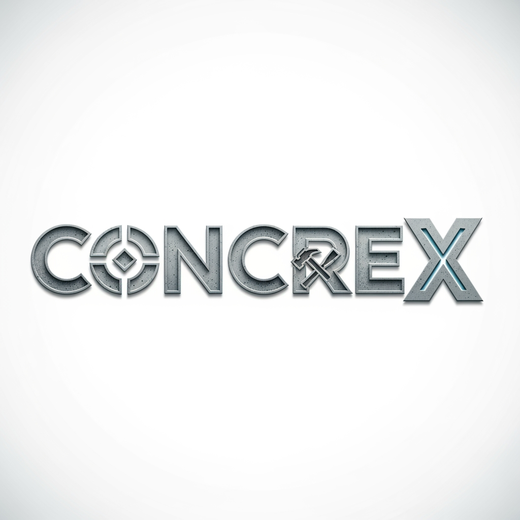 AI Design for create a logo for the name ConcreX