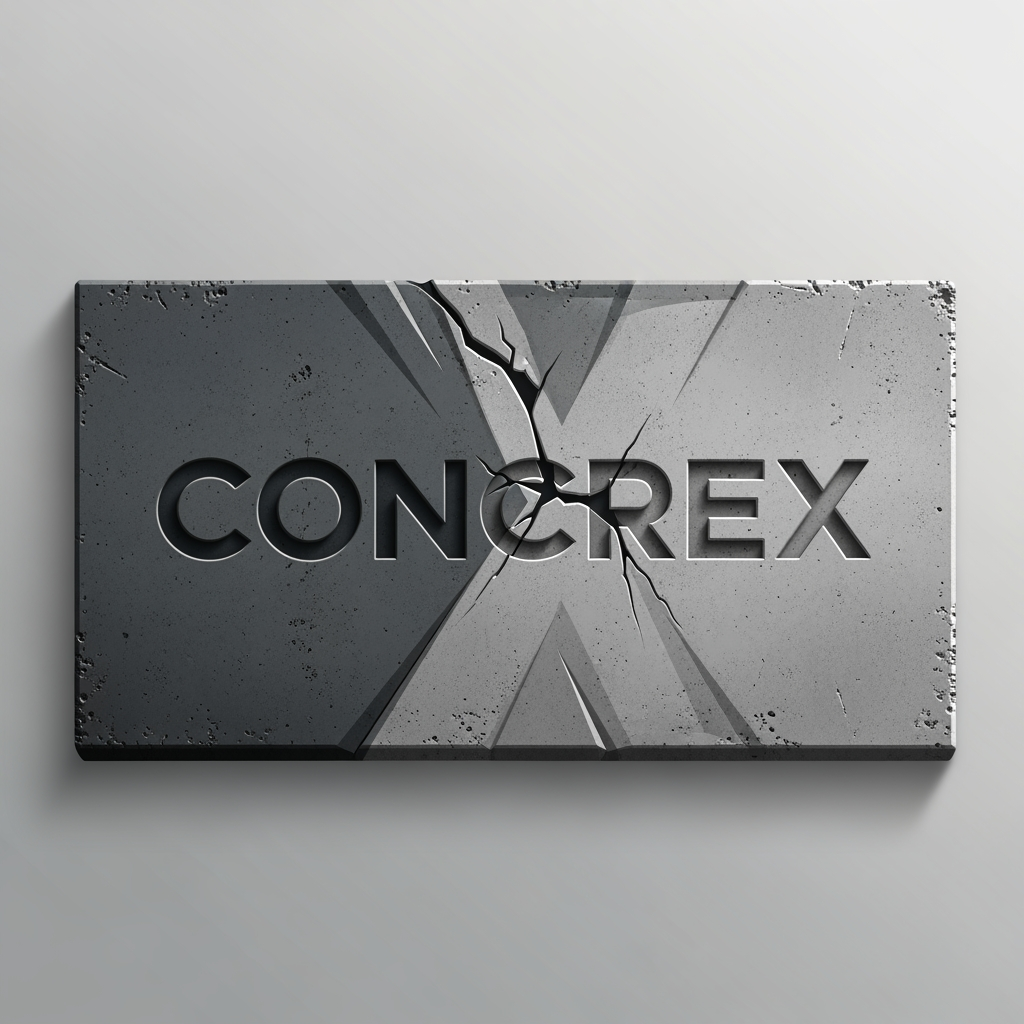 AI Design for create a logo for the name ConcreX
