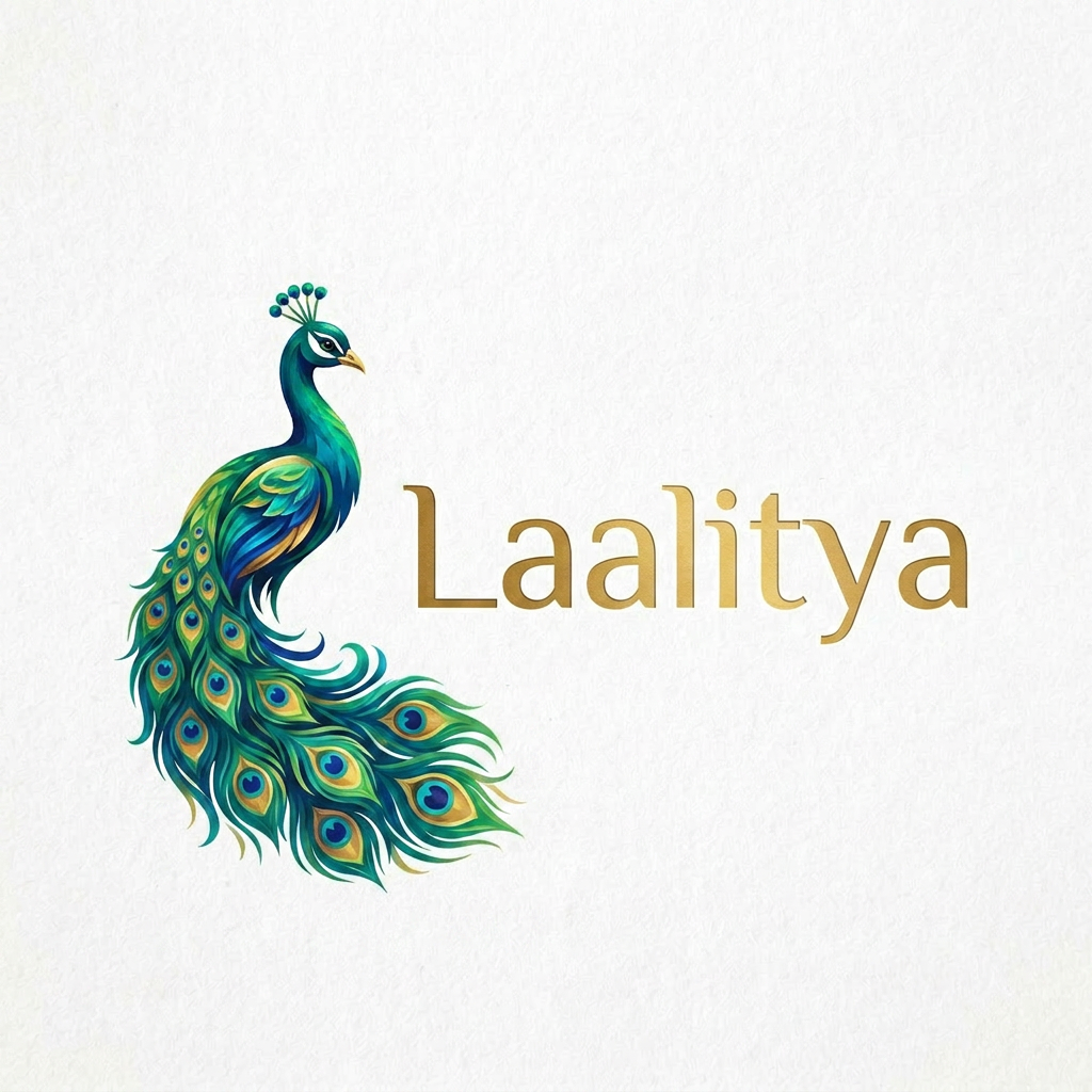 AI Design for made the L-shape icon into a peacock's face and feathers with the original colours a peacock feather has