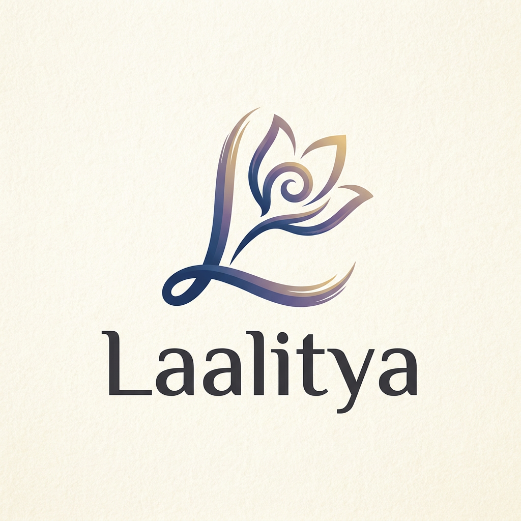 AI Design for Create a unique and innovative logo with an icon for the brand name 'Laalitya'
