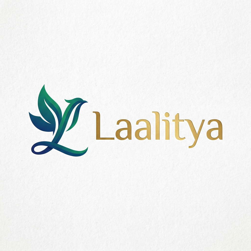 AI Design for Create a unique and innovative logo with an icon for the brand name 'Laalitya'