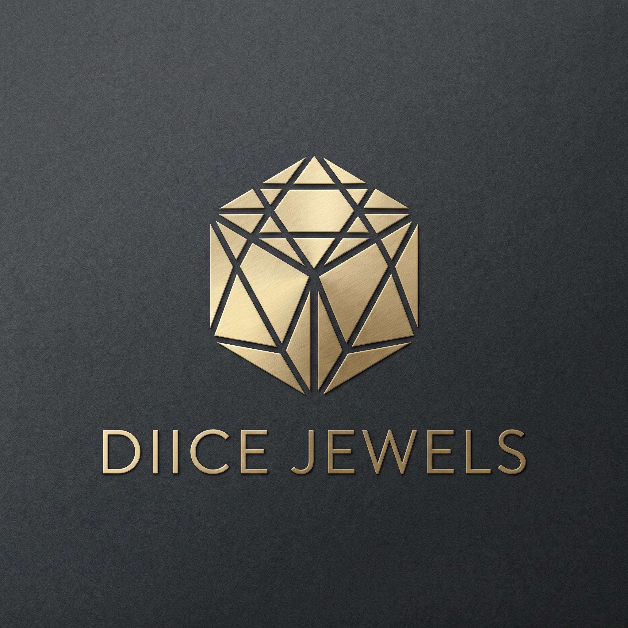 AI Design for create a minimilastic premium logo inspired from dice for a diamond jewelery brand called diice jewels
