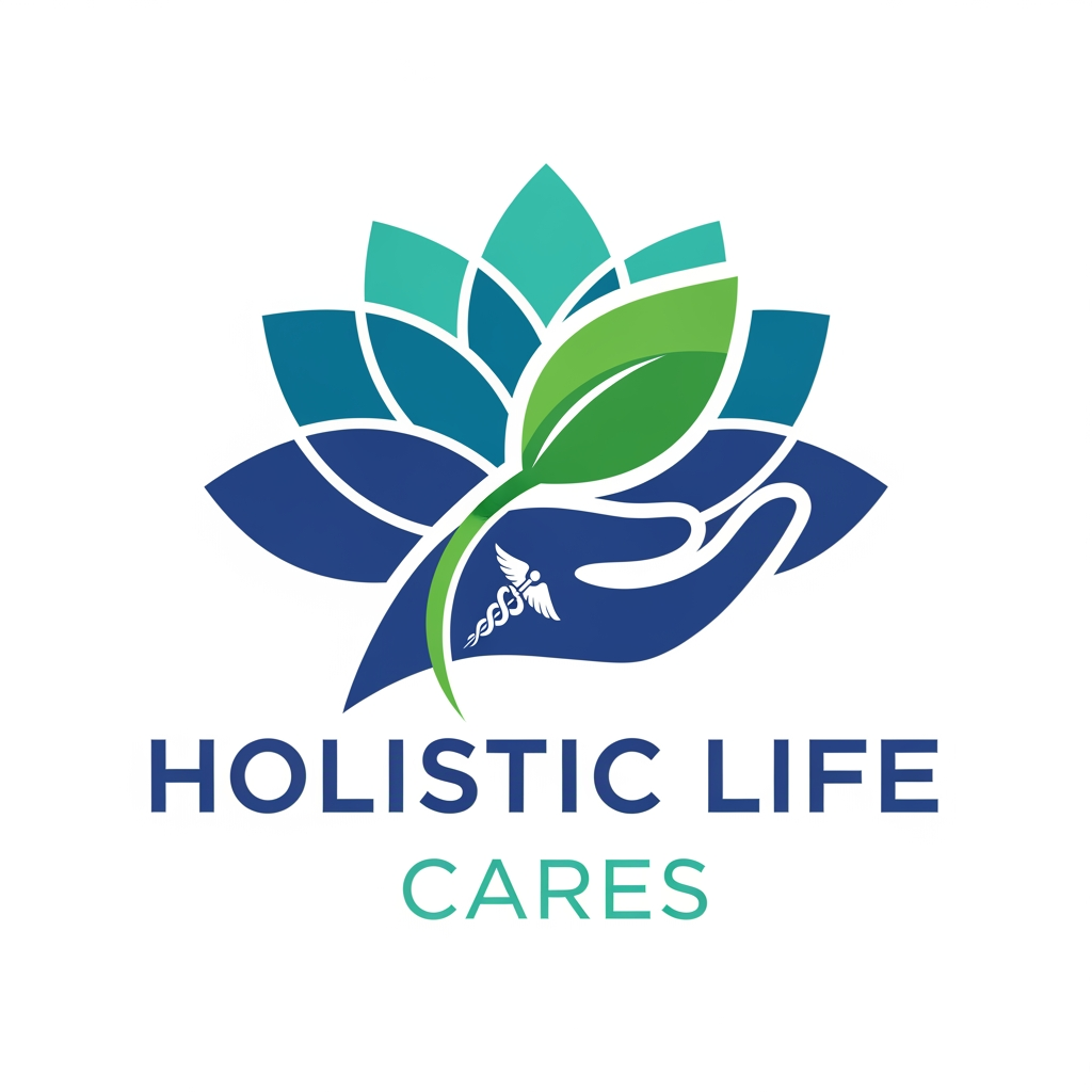 AI Design for holistic life cares logo for medical
