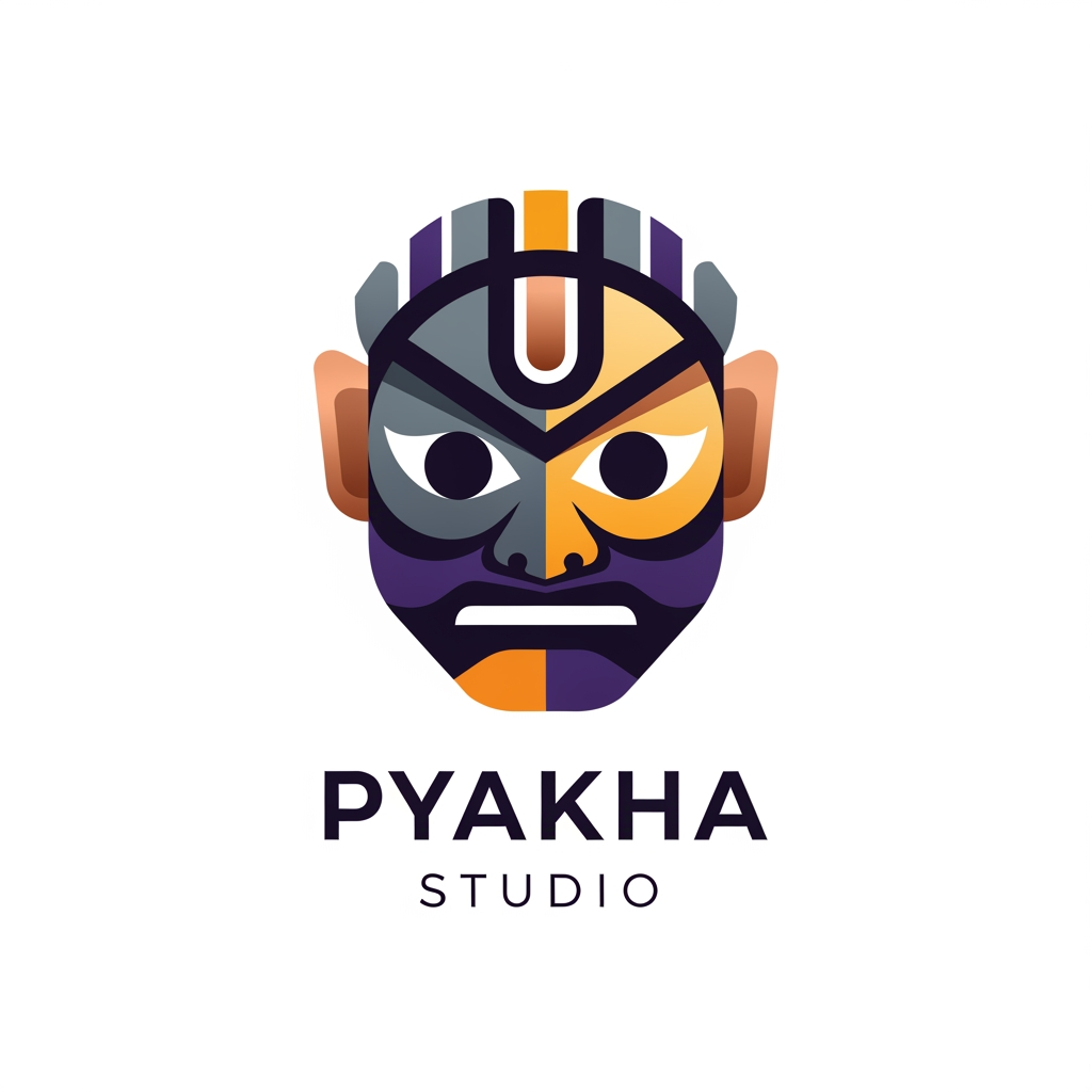AI Design for What if the Pyakha logo was inspired by the Pyakha mask itself — the actual Newari masked dance? Abstract, stylized, bold. Something nobody has ever seen as a studio logo. Like how the Pixar lamp is unexpected but perfect.
A stylized Newari mask as the icon — modern, geometric, simplified — with your studio name underneath. That would make people stop and ask "what is that?" — exactly like Disney's castle does.
on this generate me a logo for the pyakha studio
pyakha studio is a 3d animation studio at present days they provide service like product advertisement and in future they are planing to make in house film