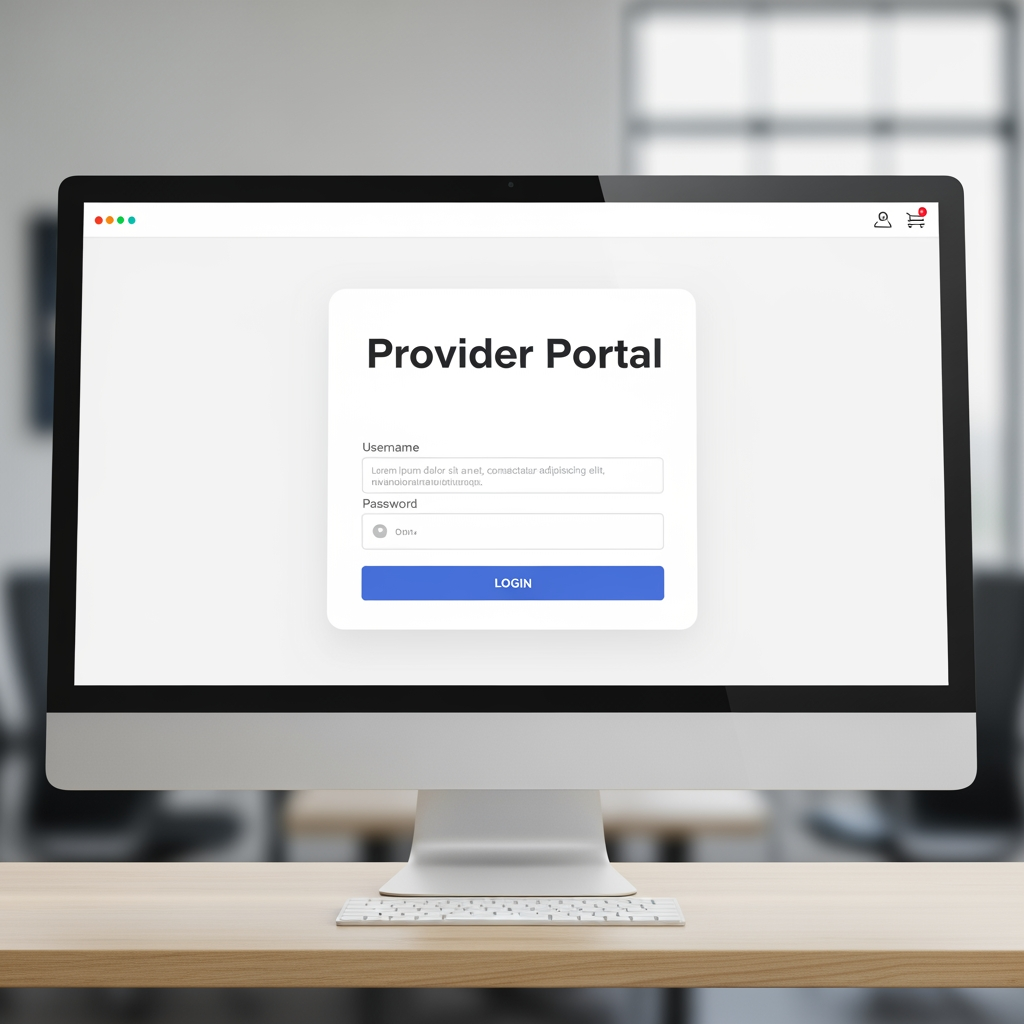 AI Design for it should be named as provider portal and keep it simple as it is
