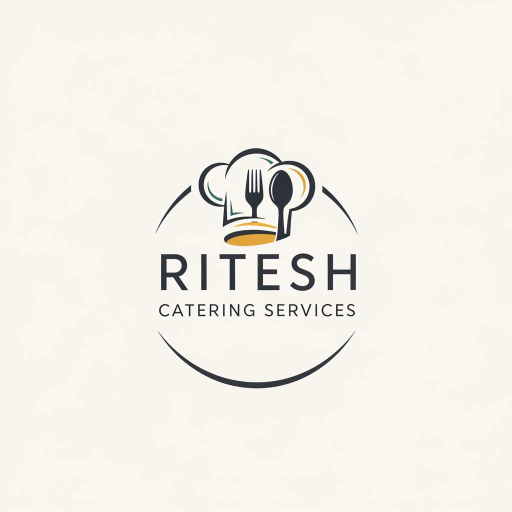 AI Design for create a logo for "Ritesh Catering Services"