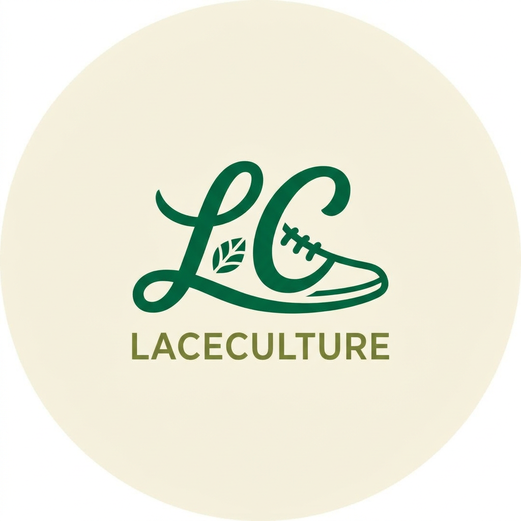 AI Design for i want to create a logo for my online shoe store named laceculture . it would be nice if it is in a green color theme and if u can add some hidden details in the logo . only need a simple , classic minimal logo