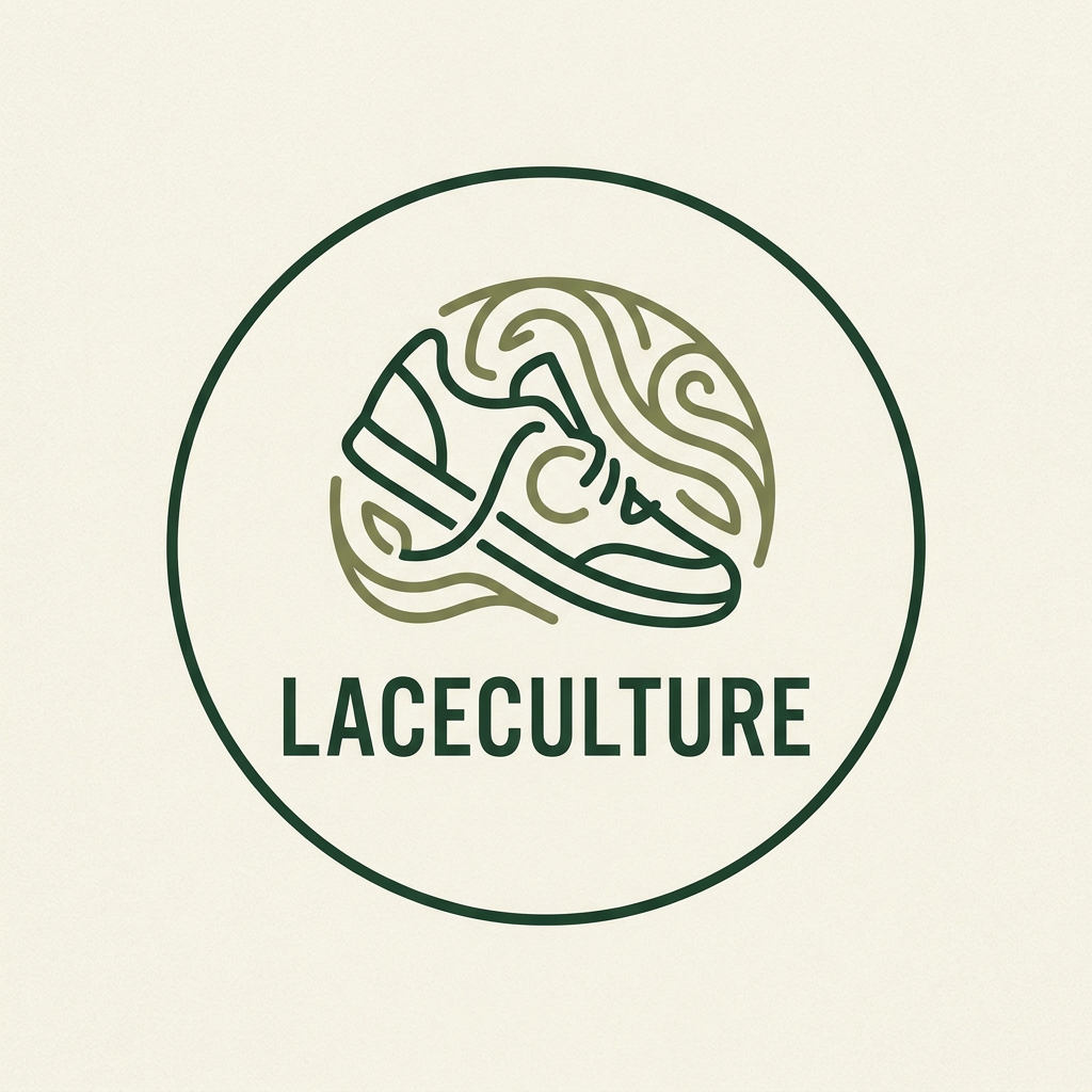AI Design for i want to create a logo for my online shoe store named laceculture . it would be nice if it is in a green color theme and if u can add some hidden details in the logo . only need a simple , classic minimal logo