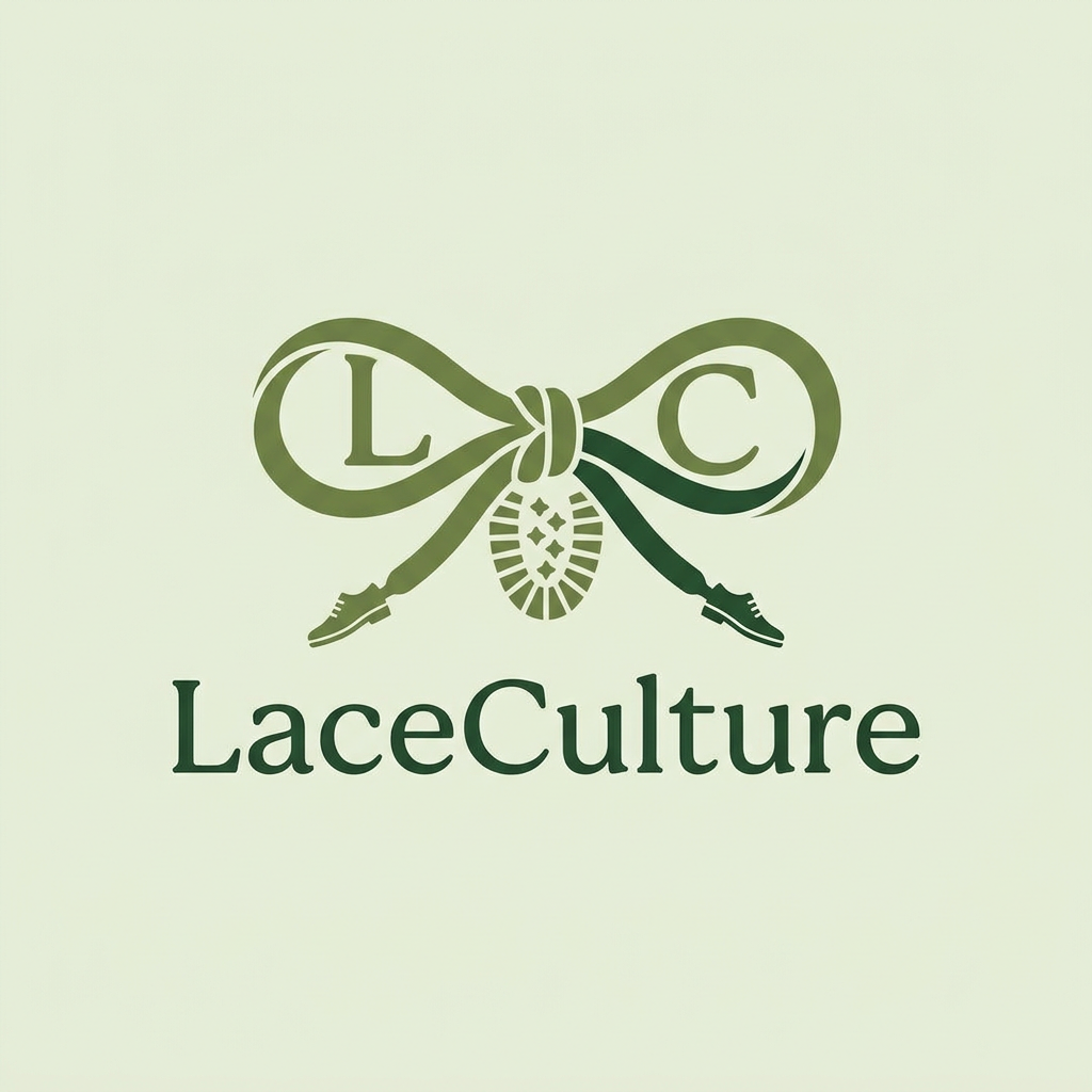 AI Design for i want to create a logo for my online shoe store named laceculture . it would be nice if it is in a green color theme and if u can add some hidden details in the logo . only need a simple , classic minimal logo