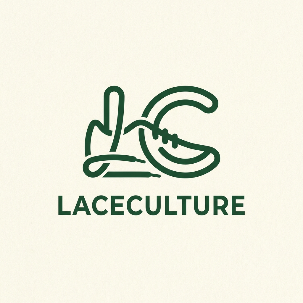 AI Design for i want to create a logo for my online shoe store named laceculture . it would be nice if it is in a green color theme and if u can add some hidden details in the logo . only need a simple , classic minimal logo