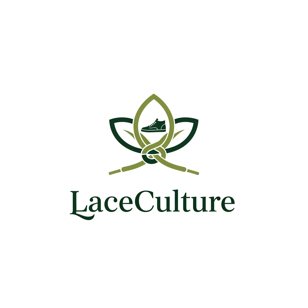 AI Design for i want to create a logo for my online shoe store named laceculture . it would be nice if it is in a green color theme and if u can add some hidden details in the logo . only need a simple , classic minimal logo