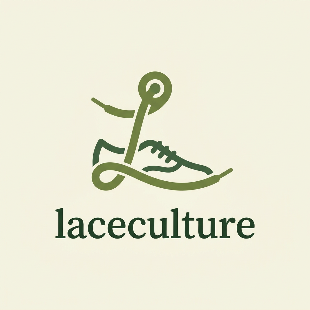 AI Design for i want to create a logo for my online shoe store named laceculture . it would be nice if it is in a green color theme and if u can add some hidden details in the logo . only need a simple , classic minimal logo