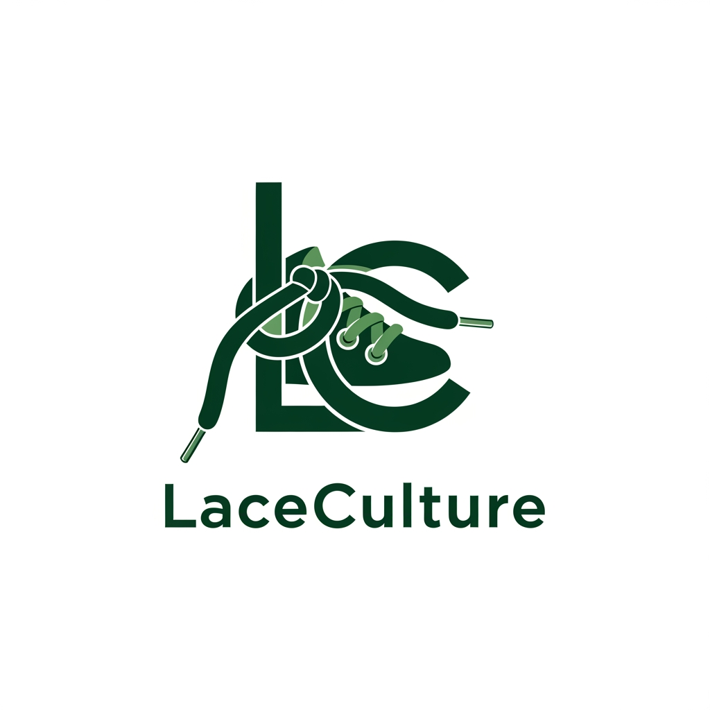 AI Design for i want to create a logo for my online shoe store named laceculture . it would be nice if it is in a green color theme and if u can add some hidden details in the logo . only need a simple , classic minimal logo