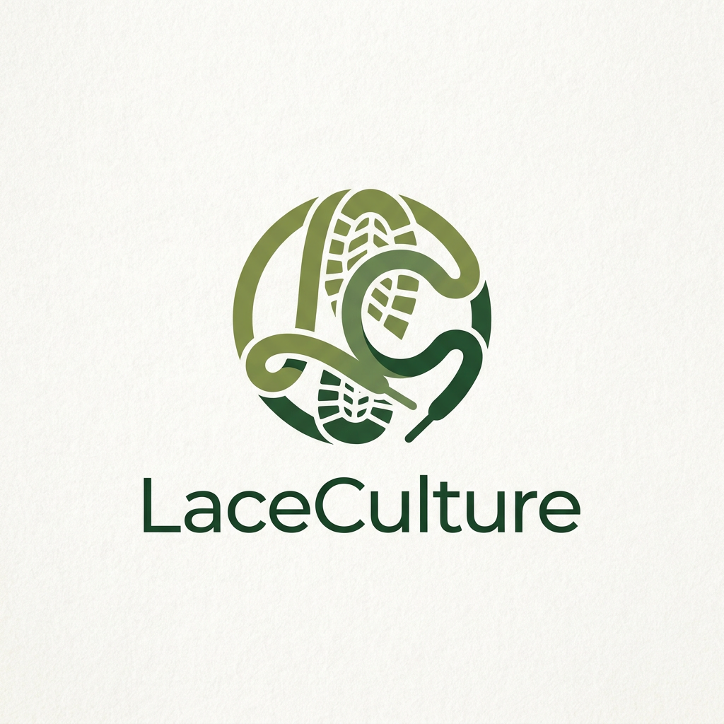AI Design for i want to create a logo for my online shoe store named laceculture . it would be nice if it is in a green color theme and if u can add some hidden details in the logo . only need a simple , classic minimal logo