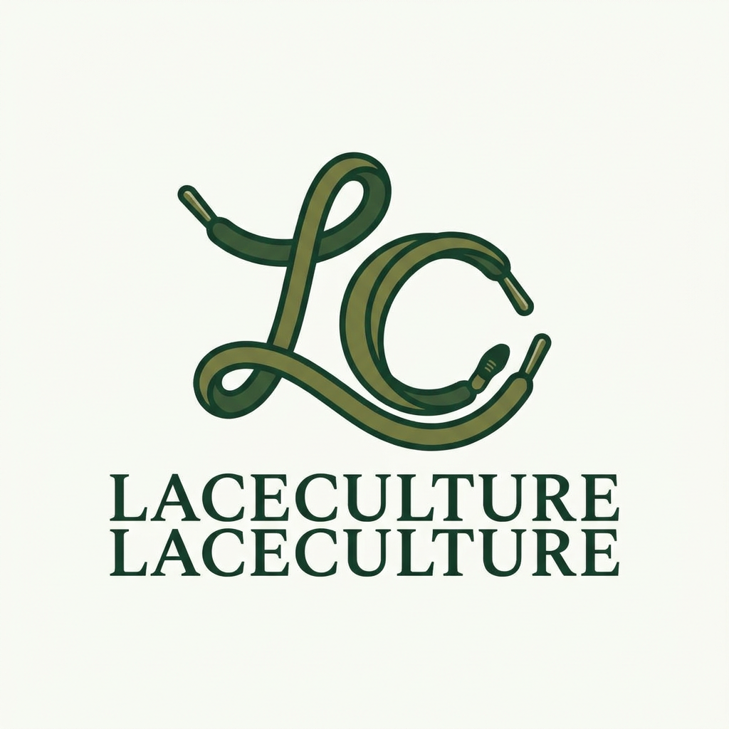 AI Design for i want to create a logo for my online shoe store named laceculture . it would be nice if it is in a green color theme and if u can add some hidden details in the logo . only need a simple , classic minimal logo
