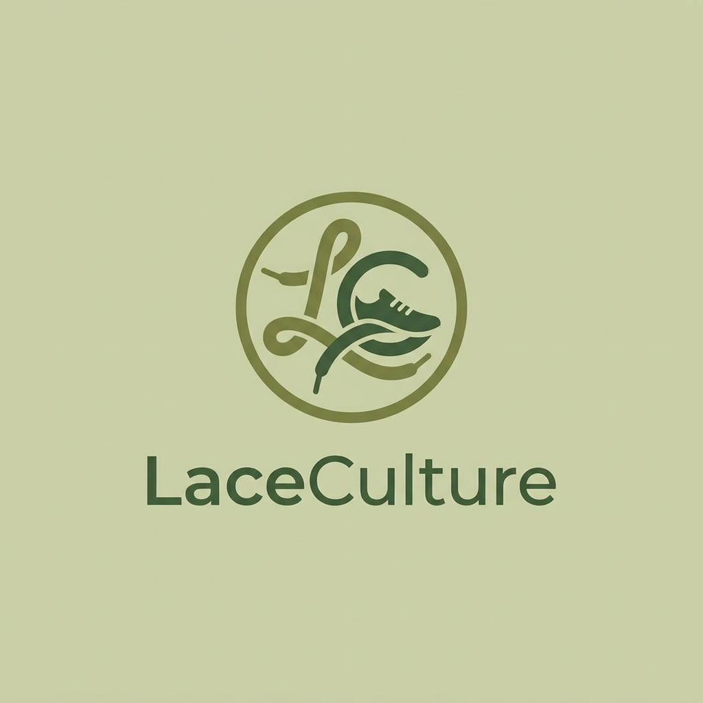 AI Design for i want to create a logo for my online shoe store named laceculture . it would be nice if it is in a green color theme and if u can add some hidden details in the logo . only need a simple , classic minimal logo