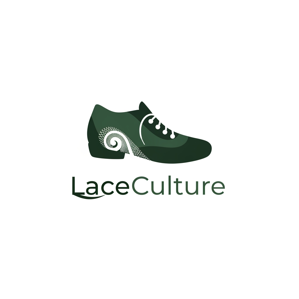 AI Design for i want to create a logo for my online shoe store named laceculture . it would be nice if it is in a green color theme and if u can add some hidden details in the logo . only need a simple , classic minimal logo