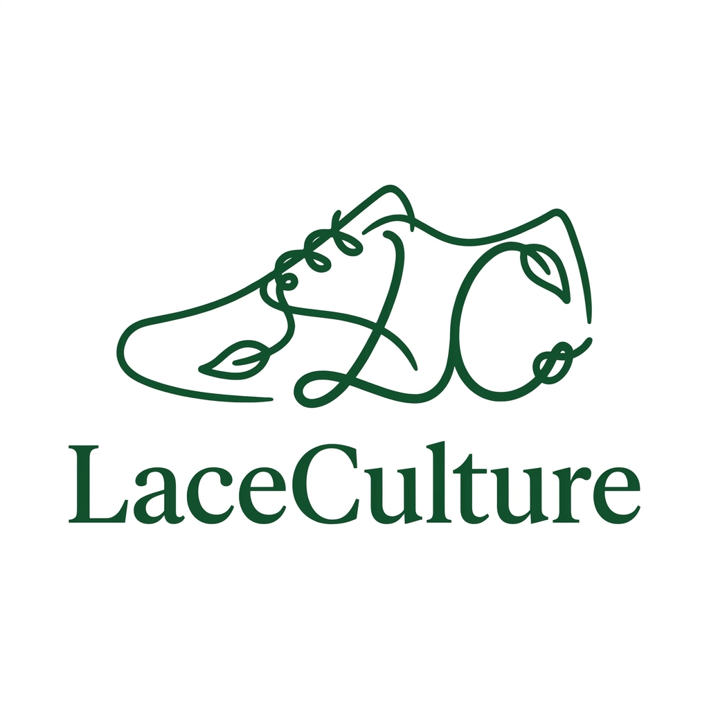 AI Design for i want to create a logo for my online shoe store named laceculture . it would be nice if it is in a green color theme and if u can add some hidden details in the logo . only need a simple , classic minimal logo