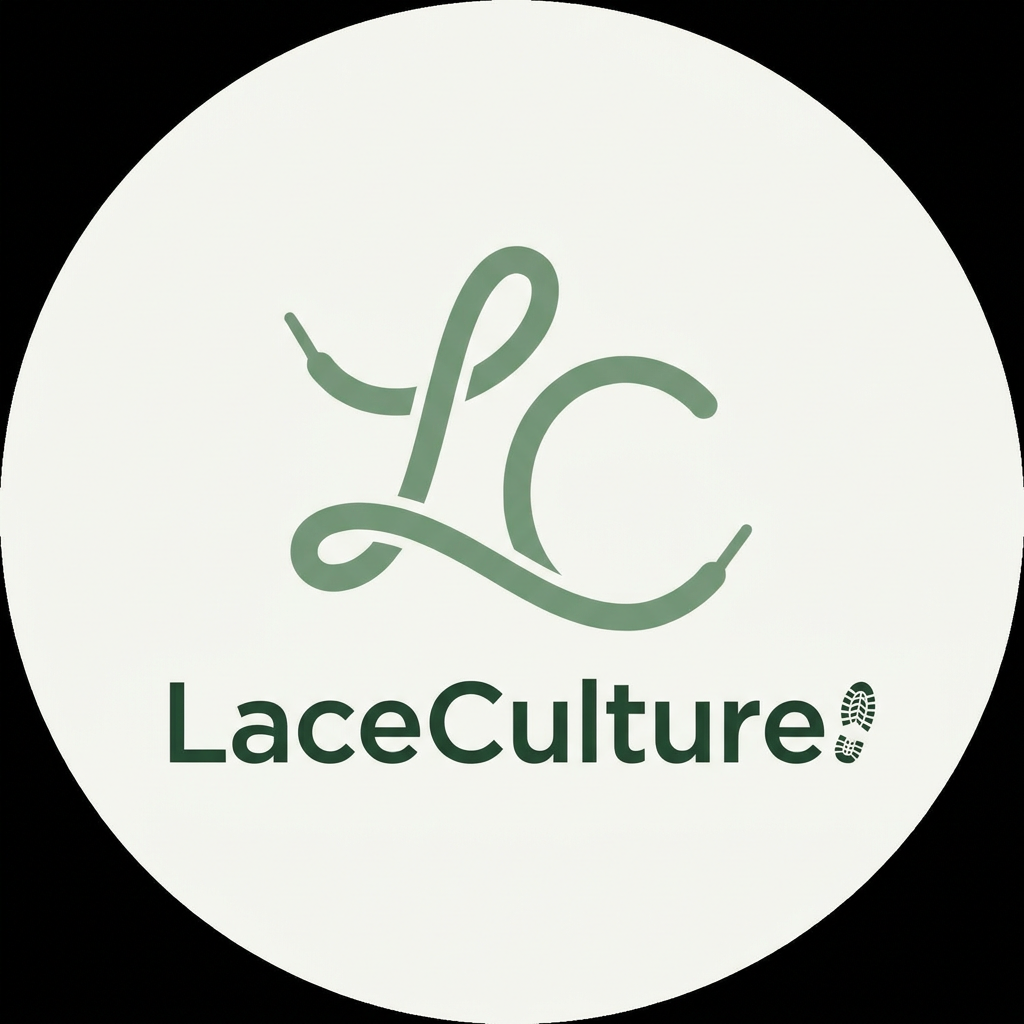 AI Design for i want to create a logo for my online shoe store named laceculture . it would be nice if it is in a green color theme and if u can add some hidden details in the logo . only need a simple , classic minimal logo