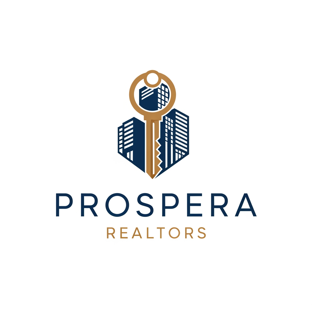 AI Design for Design a best logo for my brand PROSPERA REALTORS and give me todays fashion aesthetic formal professional real estate vibes in it and overall best in the business commercial workspace is located in Omaxe world street faridabad , Give me some designs i want some logos for my real estate office give me some great realistic logos for my office name "prospera realtors"i want some logos for my real estate office give me some great realistic logos for my office name "prospera realtors"