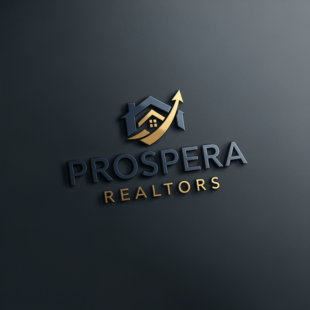 AI Design for Design a best logo for my brand PROSPERA REALTORS and give me todays fashion aesthetic formal professional real estate vibes in it and overall best in the business commercial workspace is located in Omaxe world street faridabad , Give me some designs i want some logos for my real estate office give me some great realistic logos for my office name "prospera realtors"i want some logos for my real estate office give me some great realistic logos for my office name "prospera realtors"