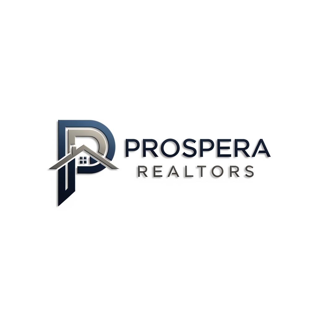 AI Design for Design a best logo for my brand PROSPERA REALTORS and give me todays fashion aesthetic formal professional real estate vibes in it and overall best in the business commercial workspace is located in Omaxe world street faridabad , Give me some designs i want some logos for my real estate office give me some great realistic logos for my office name "prospera realtors"i want some logos for my real estate office give me some great realistic logos for my office name "prospera realtors"
