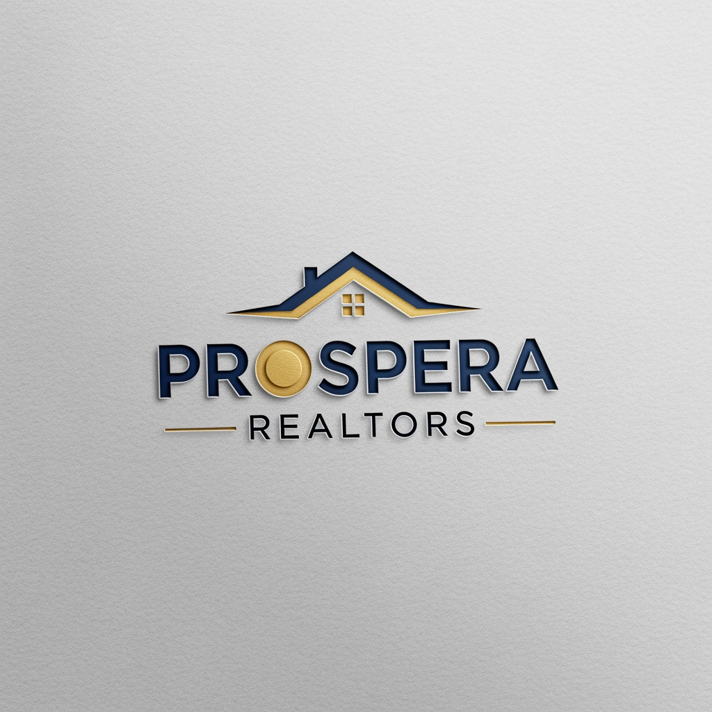 AI Design for Design a best logo for my brand PROSPERA REALTORS and give me todays fashion aesthetic formal professional real estate vibes in it and overall best in the business commercial workspace is located in Omaxe world street faridabad , Give me some designs i want some logos for my real estate office give me some great realistic logos for my office name "prospera realtors"i want some logos for my real estate office give me some great realistic logos for my office name "prospera realtors"