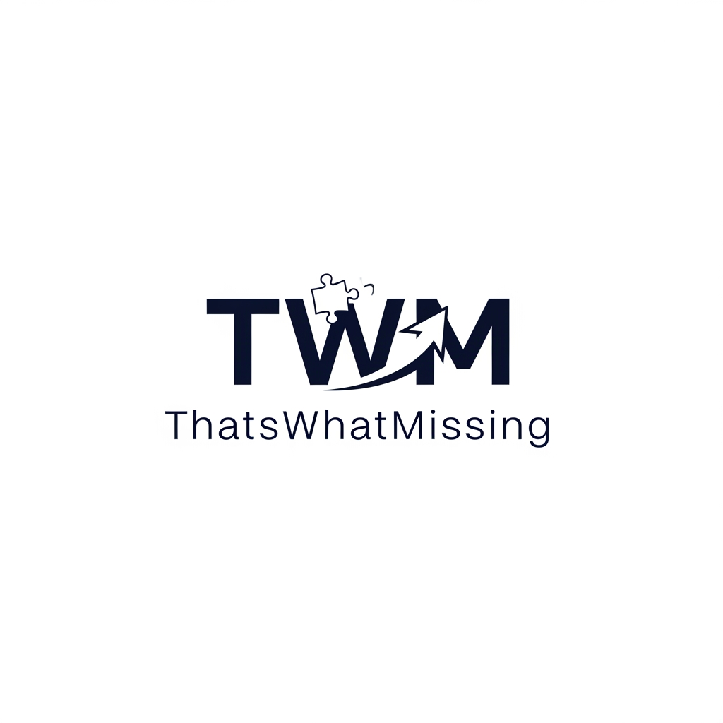 AI Design for I WANTED TO CREATE A LOGO FOR MY COMPANY CALLED AS TWM - ThatsWhatMissing its basically a social media agency brand