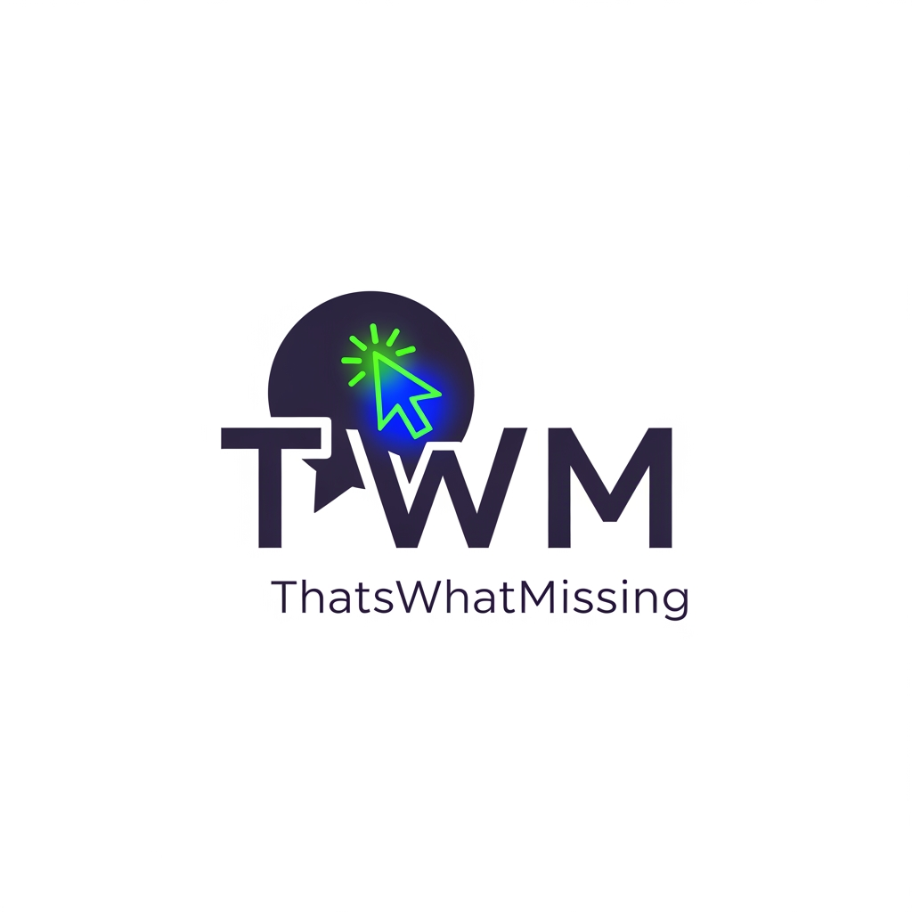 AI Design for I WANTED TO CREATE A LOGO FOR MY COMPANY CALLED AS TWM - ThatsWhatMissing its basically a social media agency brand