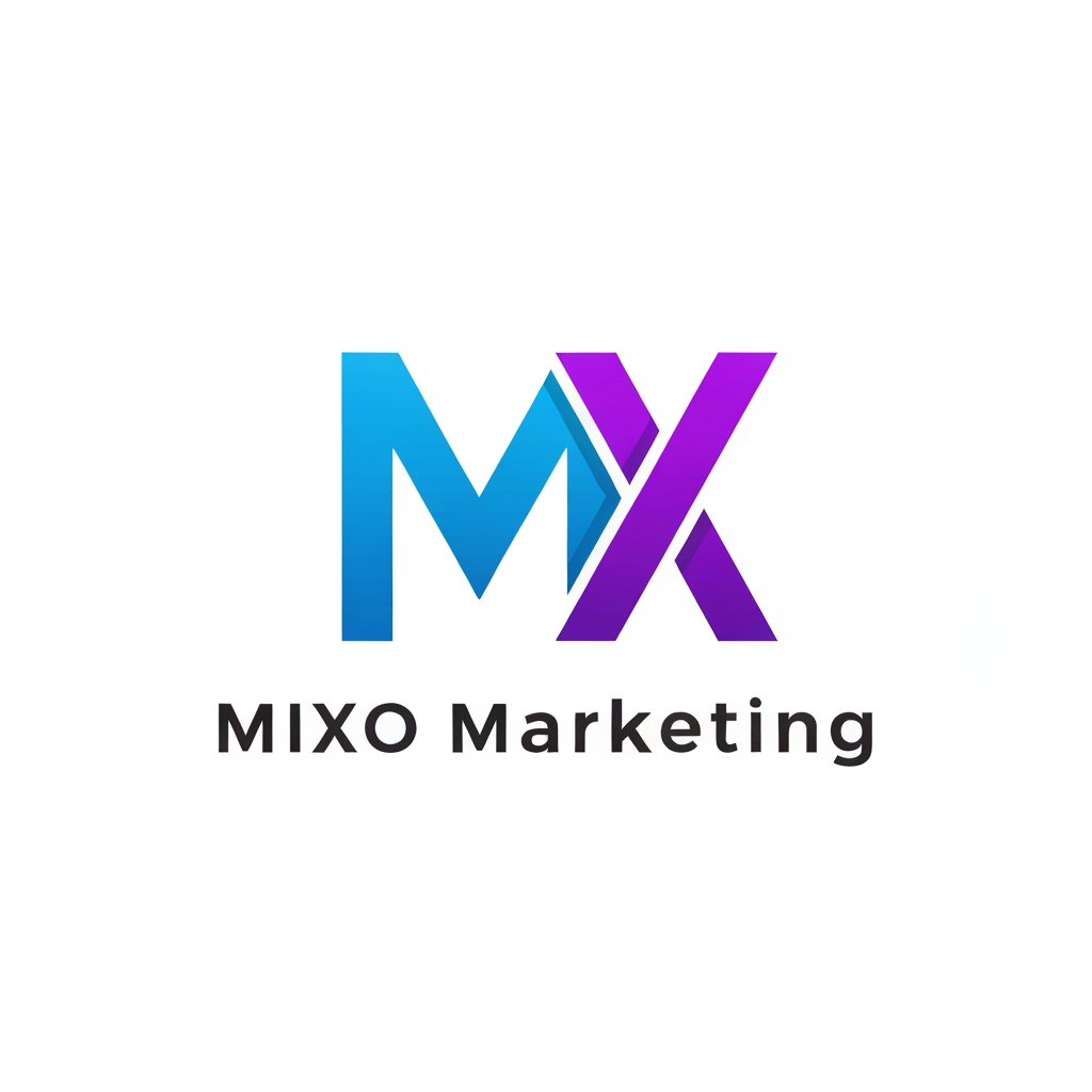 AI Design for create a logo for my company name is Mixo Marketing we are digital marketing agency use this info and generate