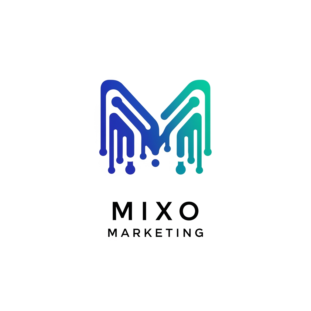 AI Design for create a logo for my company name is Mixo Marketing we are digital marketing agency use this info and generate