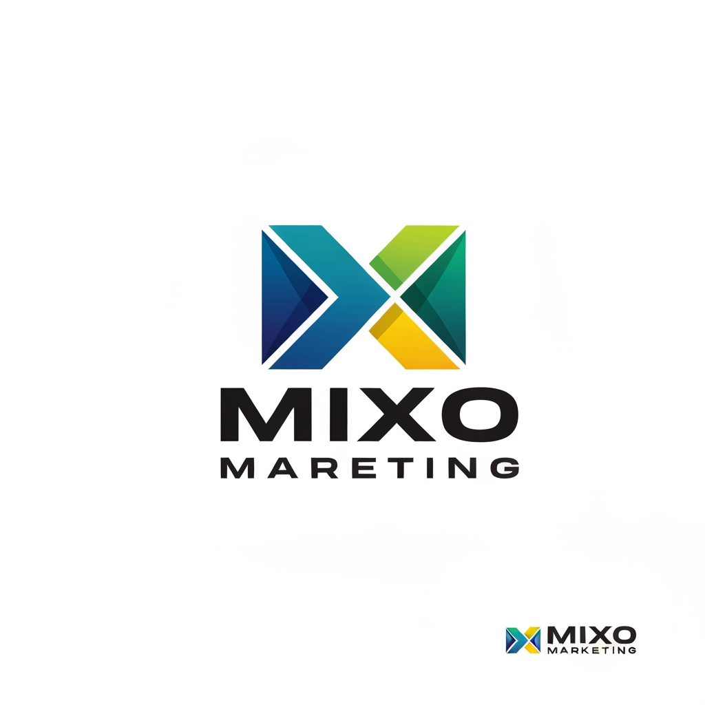 AI Design for create a logo for my company name is Mixo Marketing we are digital marketing agency use this info and generate