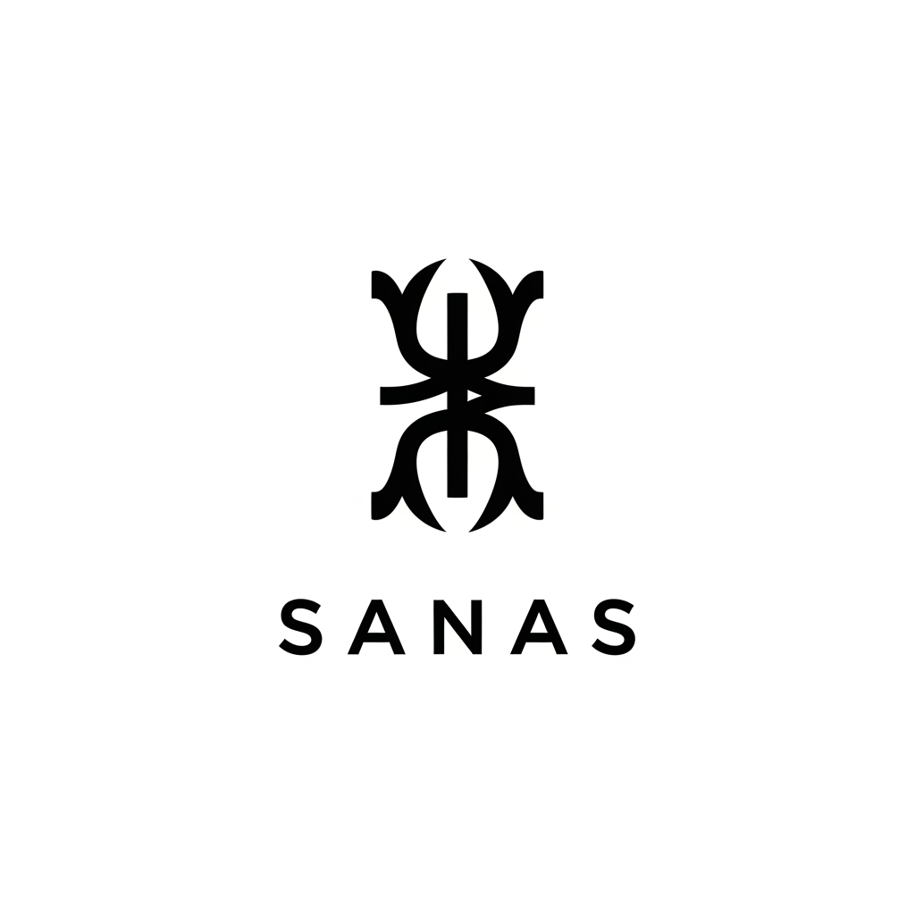 AI Design for Design a luxury corporate logo for SANAS using golden ratio proportions.
The logo should look handcrafted with mathematical precision.
Style:
Swiss minimalism
Golden ratio
Grid-based
Monogram
Modern luxury
Flat vector
Create a symbol that could become an internationally recognizable corporate identity.
Avoid all clichés.
Black & White only.