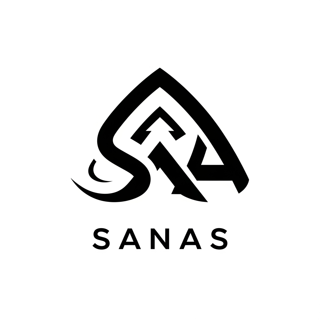 AI Design for Design a hidden meaning logo for SANAS.
Create an abstract geometric symbol that subtly incorporates the letters S and A without making them obvious.
The logo should represent:
Growth
Vision
Strength
Trust
Innovation
Infinity
Unity
The symbol should have hidden negative space similar to FedEx or Amazon.
Requirements:
• Minimal vector
• Flat design
• Corporate luxury
• Balanced geometry
• Black and White
• Grid-based construction
• Looks expensive
No industry-specific icons.