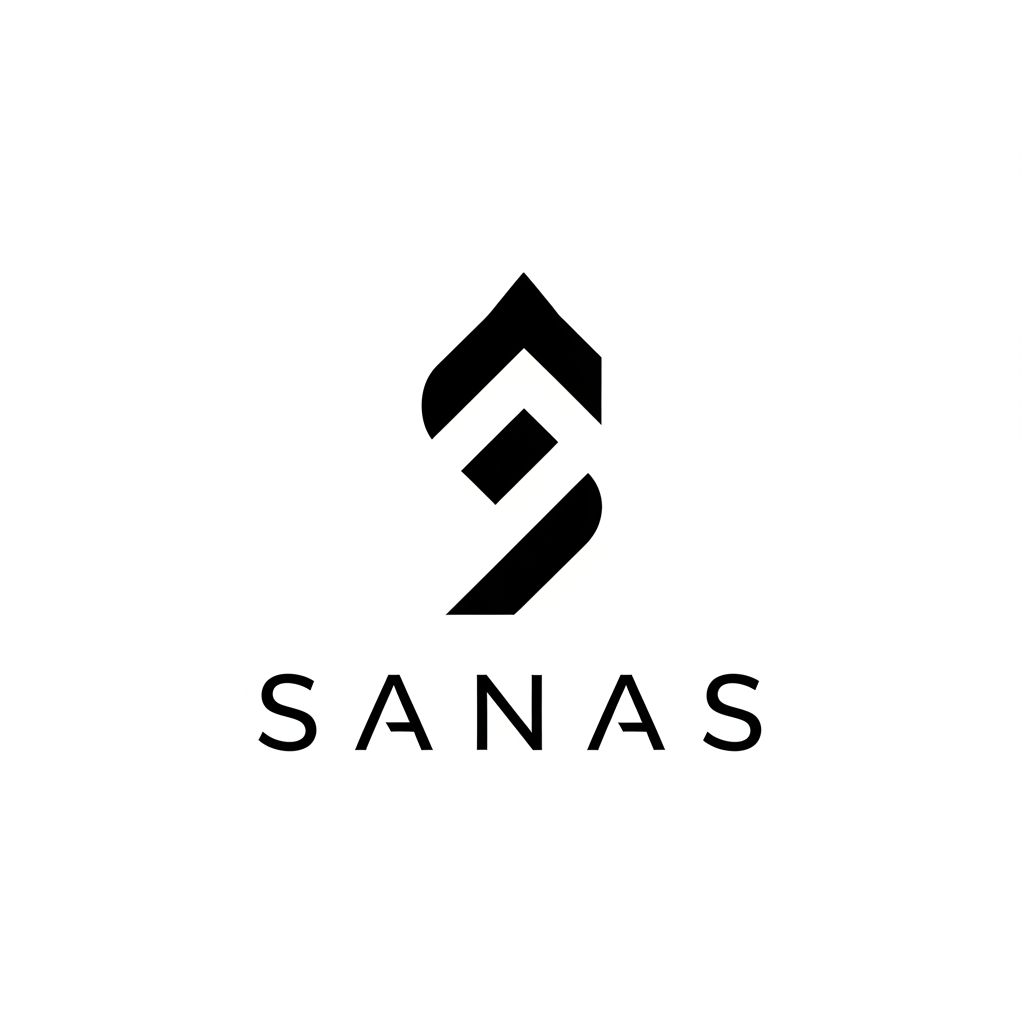 AI Design for Create a premium logo for SANAS inspired by Apple's simplicity and Tesla's futuristic elegance.
The logo should be extremely minimal with only one powerful symbol and clean typography.
Design principles:
• Less is more
• Timeless
• Premium luxury
• Flat design
• No gradients
• No shadows
• No 3D
• Black and white only
Avoid:
Generic logos, swooshes, globes, light bulbs, houses, gears, leaves, circuits, arrows, or technology clichés.
The final logo should feel suitable for a billion-dollar holding company operating across multiple industries.