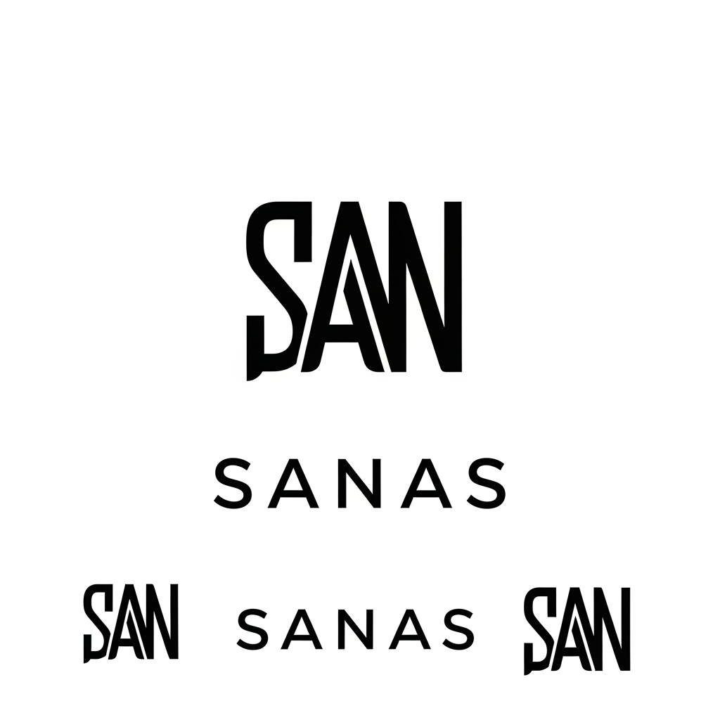 AI Design for Design a world-class minimalist logo for the brand name "SANAS".
The logo should look like it belongs to a global multi-business corporation, not a company from one specific industry. It must be timeless, premium, elegant, iconic, and instantly recognizable.
Style:
• Minimal geometric design
• Luxury branding
• Corporate identity
• Flat vector
• Monoline precision
• Swiss design influence
• Modern but timeless
• Strong visual balance
Requirements:
• Use only the word SANAS or an abstract symbol inspired by the letters.
• Avoid solar, construction, electrical, real estate, technology, leaf, house, gear, lightning, globe, factory, shield, handshake, or generic business icons.
• Create a unique abstract monogram that could become as recognizable as Apple, Nike, Tesla, or Chanel.
• The symbol should work independently without the text.
• Perfect symmetry and clean proportions.
• Designed on a grid.
• Premium typography with custom letter spacing.
Colors:
Black and White only.
Mood:
Confident
Luxury
Global
Innovative
Trustworthy
Premium
Future-ready
Output:
Vector logo on white background with symbol, wordmark, and combined version.
