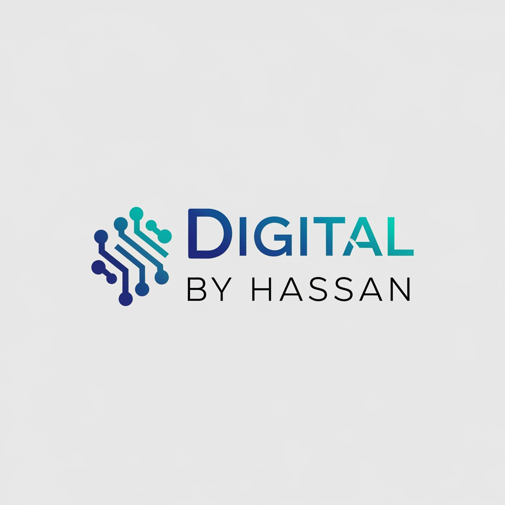 AI Design for my instagram acounts name is digital by hassan give me a loggo