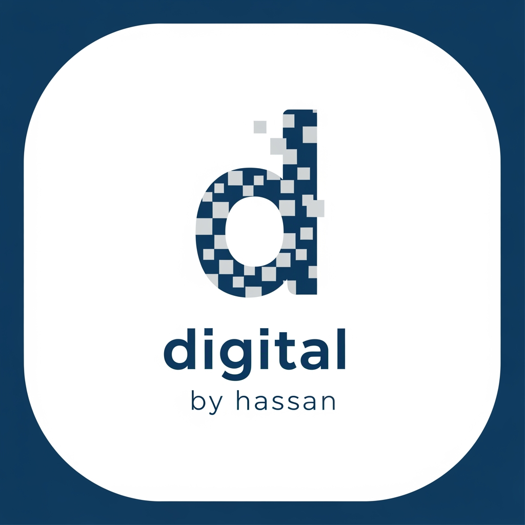 AI Design for my instagram acounts name is digital by hassan give me a loggo
