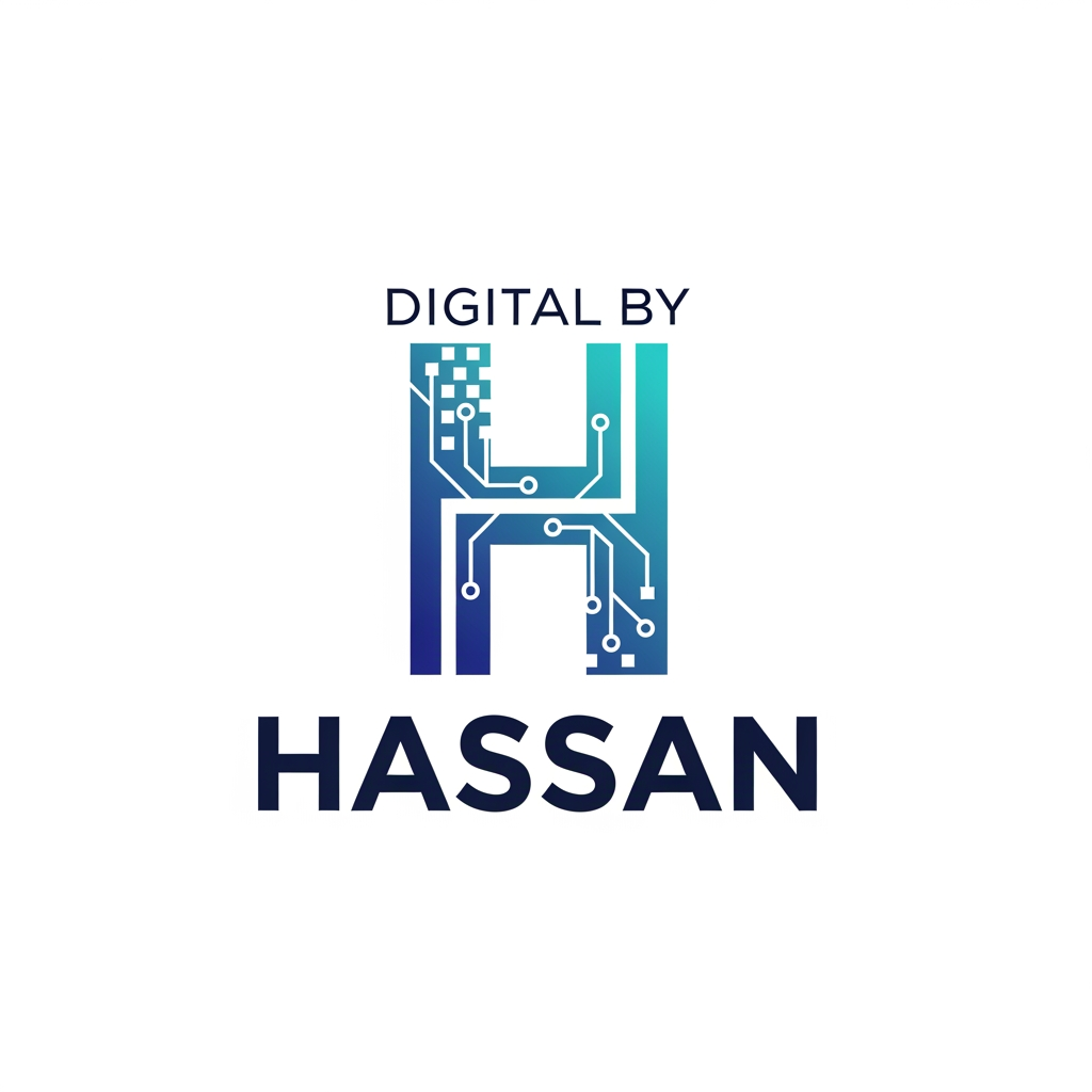 AI Design for my instagram acounts name is digital by hassan give me a loggo