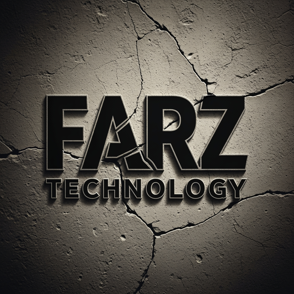 AI Design for Make the black color logo of the "Farz Technology" sturdy related