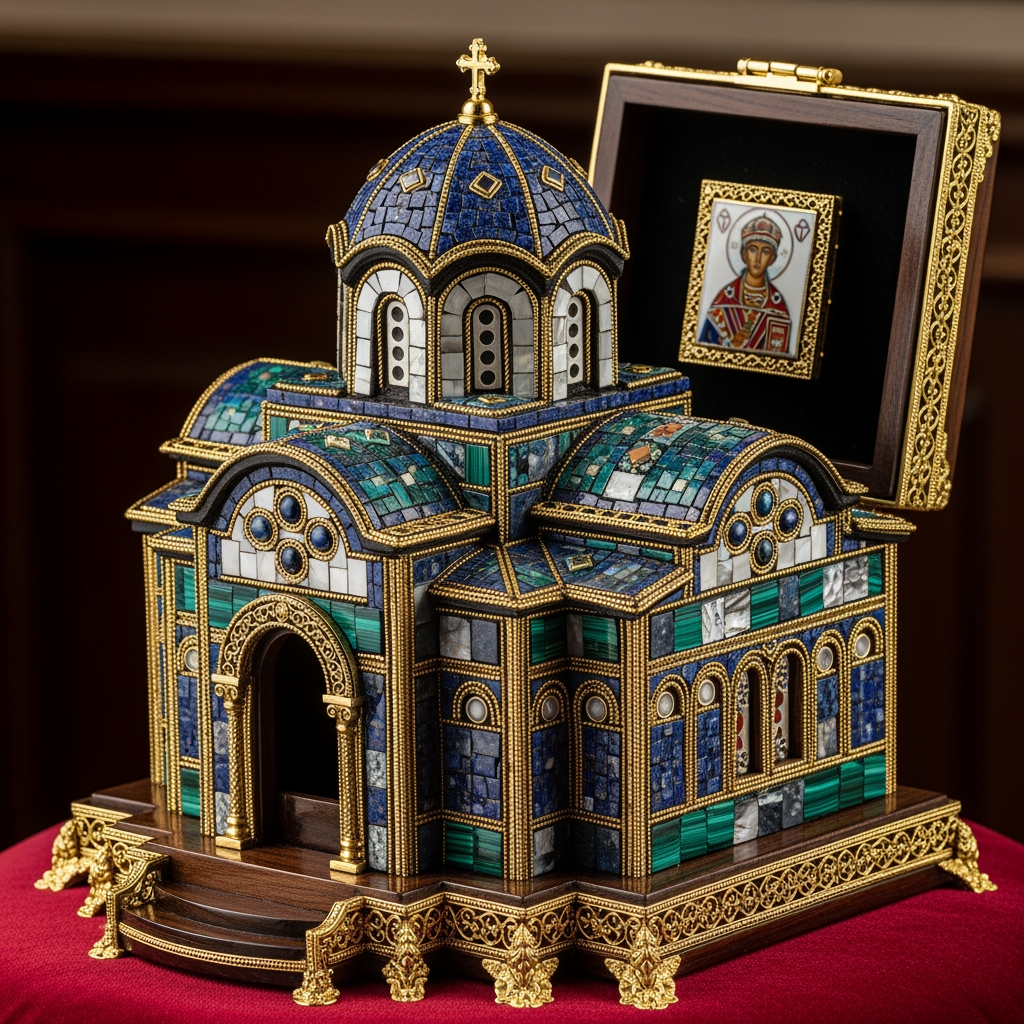 AI Design for Create a product based on byzantine history
