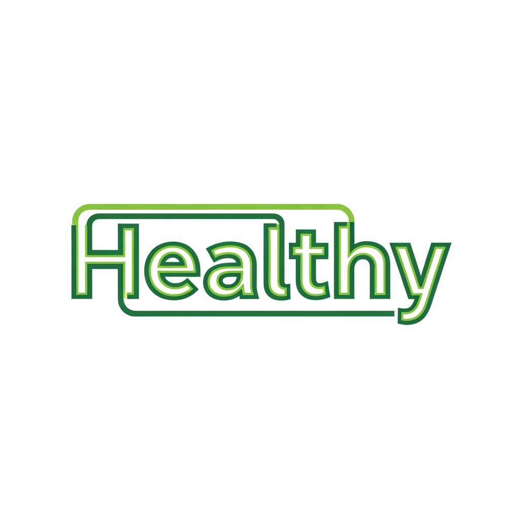 AI Design for i want logo using my website border line name is Healthy in svg form just font desgin logo