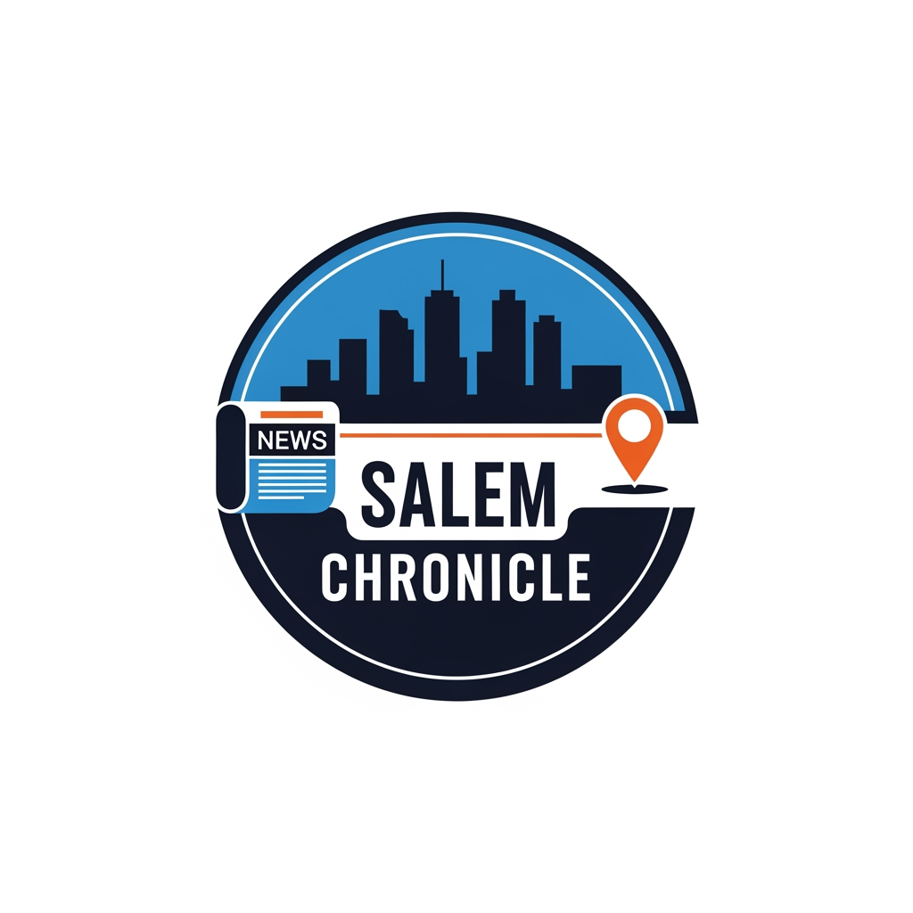 AI Design for Design a modern, bold, and memorable logo for an Instagram news and updates page called "Salem Chronicle." The theme is "What's Happening in Salem", covering local news, events, trends, food, businesses, culture, and community updates. Create a clean, minimal, and professional logo that works well as an Instagram profile picture. Incorporate subtle elements such as a newspaper, location pin, city skyline, speech bubble, or camera lens to represent local news and storytelling. Use a strong color palette featuring deep blue, black, white, and a touch of orange or red for emphasis. The typography should be modern, bold, and highly readable, with "Salem Chronicle" as the main focus. The design should be flat, vector-style, timeless, and easily recognizable even at small sizes. Avoid clutter, gradients, 3D effects, or excessive detail. The logo should convey trust, credibility, speed, and community engagement.
Alternative creative direction:
Create a sleek, circular badge-style logo for "Salem Chronicle", a hyperlocal Instagram news page focused on "What's Happening in Salem." Blend a modern city silhouette with a news icon and a location pin, creating a clean and iconic mark. Use bold sans-serif typography and a minimal vector design optimized for social media branding. The logo should feel professional, trustworthy, contemporary, and instantly recognizable as a local news brand.