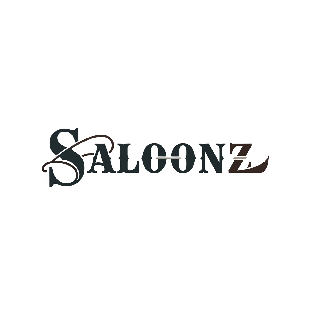 AI Design for create one logo for saloonz typograph