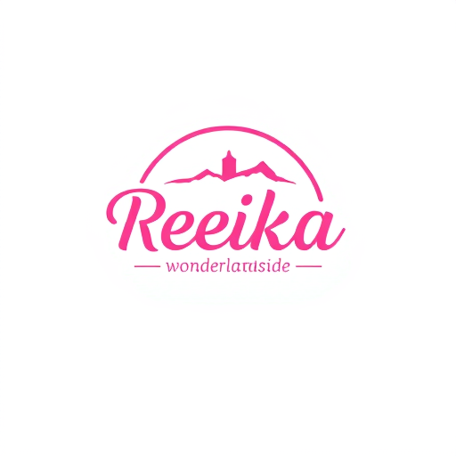 AI Design for Buatkan brand logo reika_wonderlandside dengan perpaduan warna pink white
