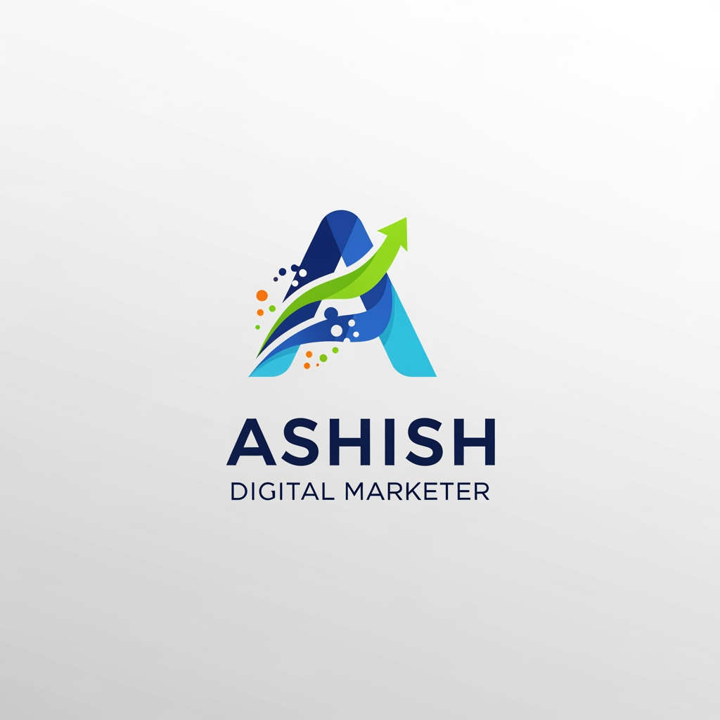 AI Design for iam Ashish a digital marketer i want a logo for my portfolio website