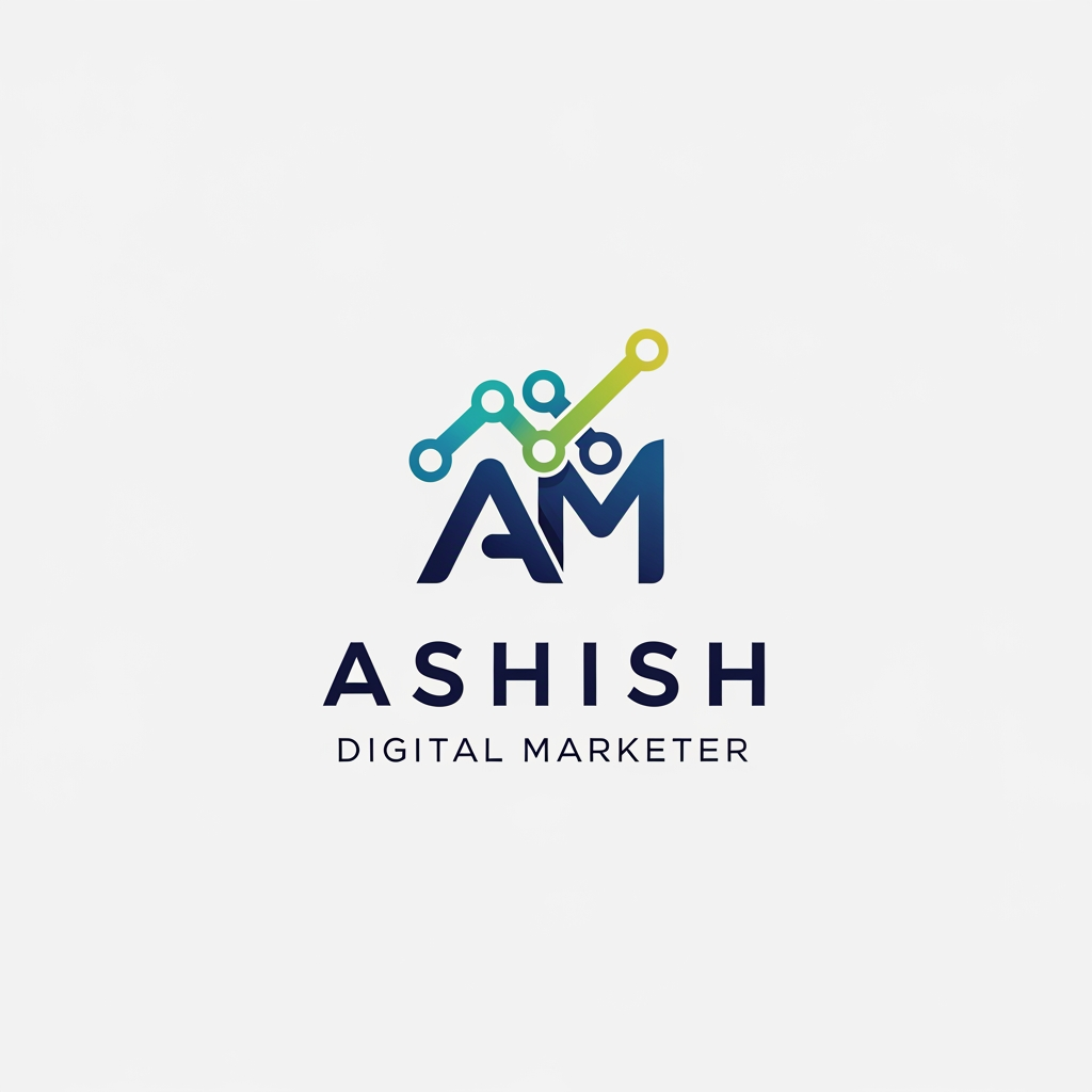 AI Design for iam Ashish a digital marketer i want a logo for my portfolio website