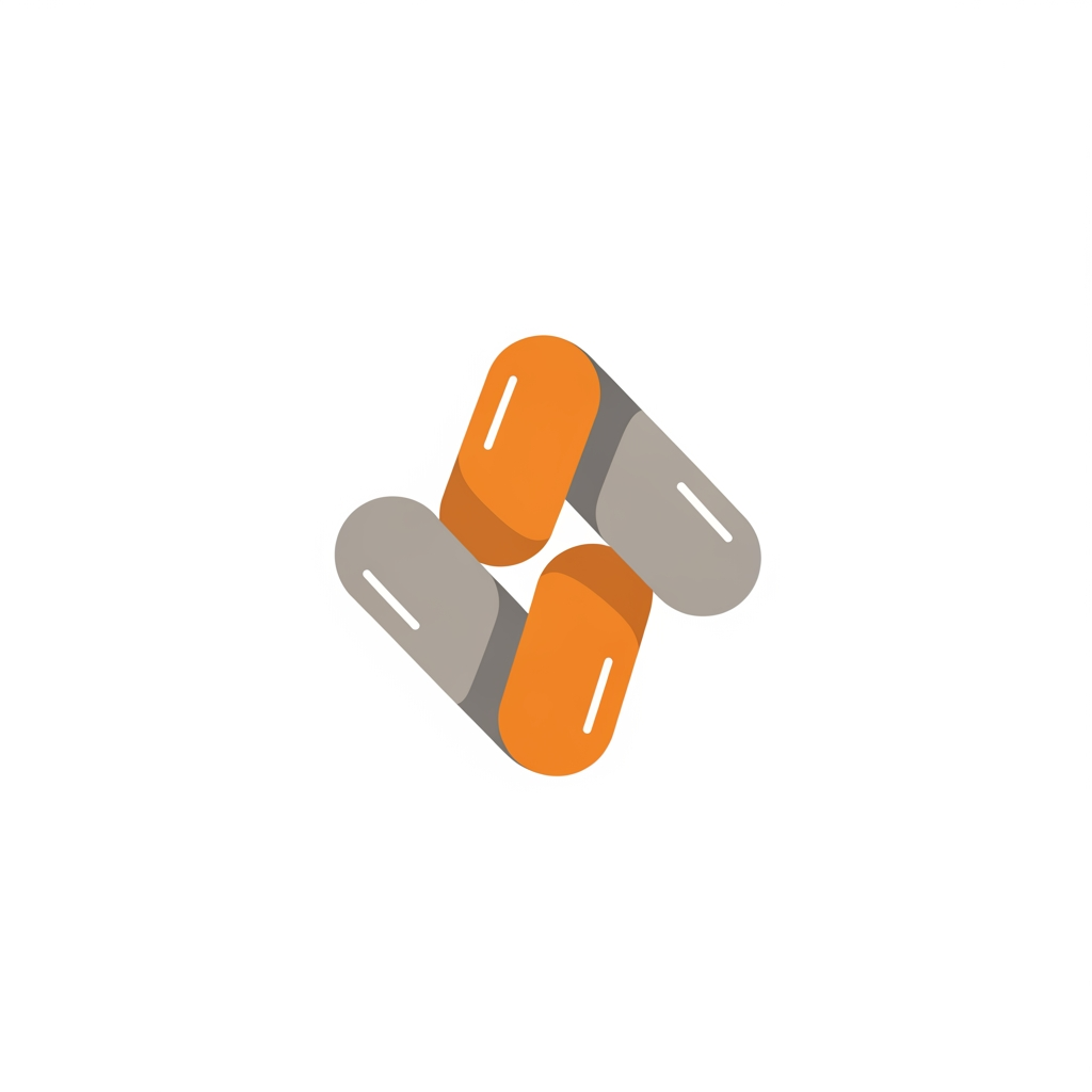 AI Design for Design a premium enterprise symbol for a cybersecurity learning platform using only three identical geometric modules. The logo should communicate learning, awareness, pattern recognition, and intelligent decision-making rather than protection or defense. Build the symbol from three rounded capsules or folded ribbon-like shapes placed on a strict geometric grid with identical dimensions, corner radii, and spacing. Through rotation, offset, overlap, and negative space, the modules should create a distinctive, memorable silhouette without forming a literal object, letter, shield, arrow, book, eye, or lock. The composition should suggest information aligning into clarity, representing the journey from uncertainty to understanding. The mark should feel timeless, minimal, highly scalable, and instantly recognizable, inspired by the design philosophy of Allocate, Linear, Arc, Ramp, Anthropic, and modern AI startups. Use flat vector shapes with orange (#F58220) and neutral gray (#5C6168) on a white background. No gradients, shadows, outlines, textures, or typography. The final symbol should be simple enough to sketch from memory yet sophisticated enough to serve as the identity of a global technology company.